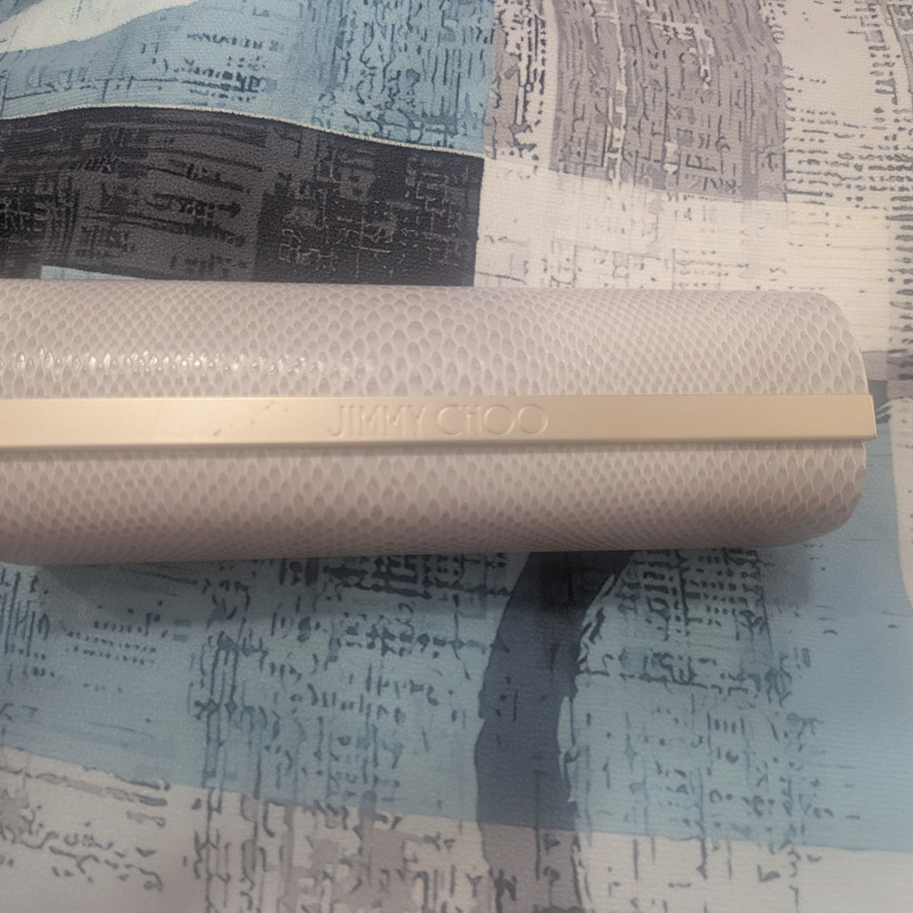 Jimmy Choo Cream Glasses Case